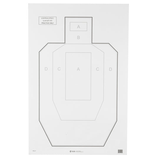 ACTION TGT USPSA PAPER 100PK