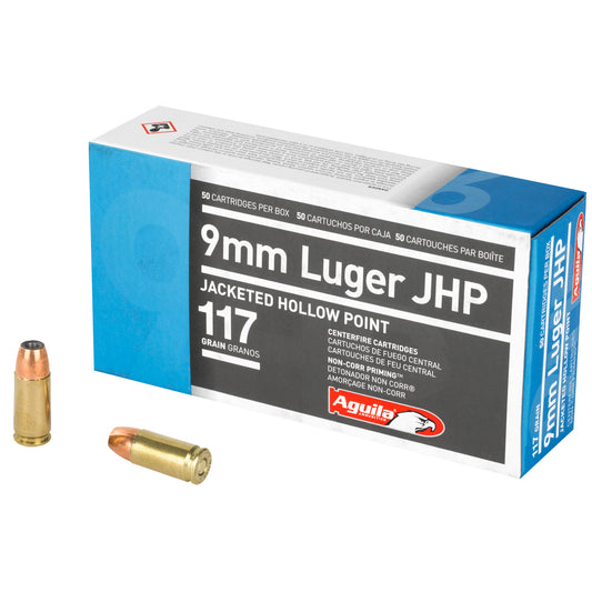 AGUILA 9MM 117GR JHP 50/500