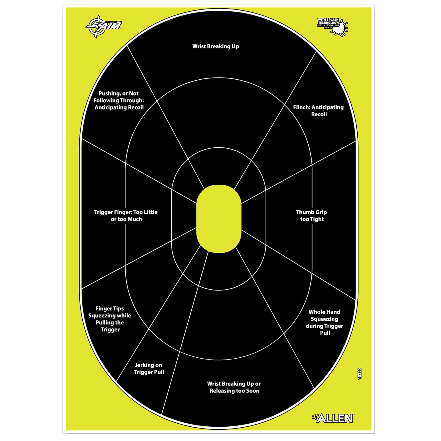 ALLEN EZ AIM 12X18 HG TRAINER 8PK