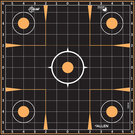 ALLEN EZ AIM 12X12 SIGHT-IN 5PK