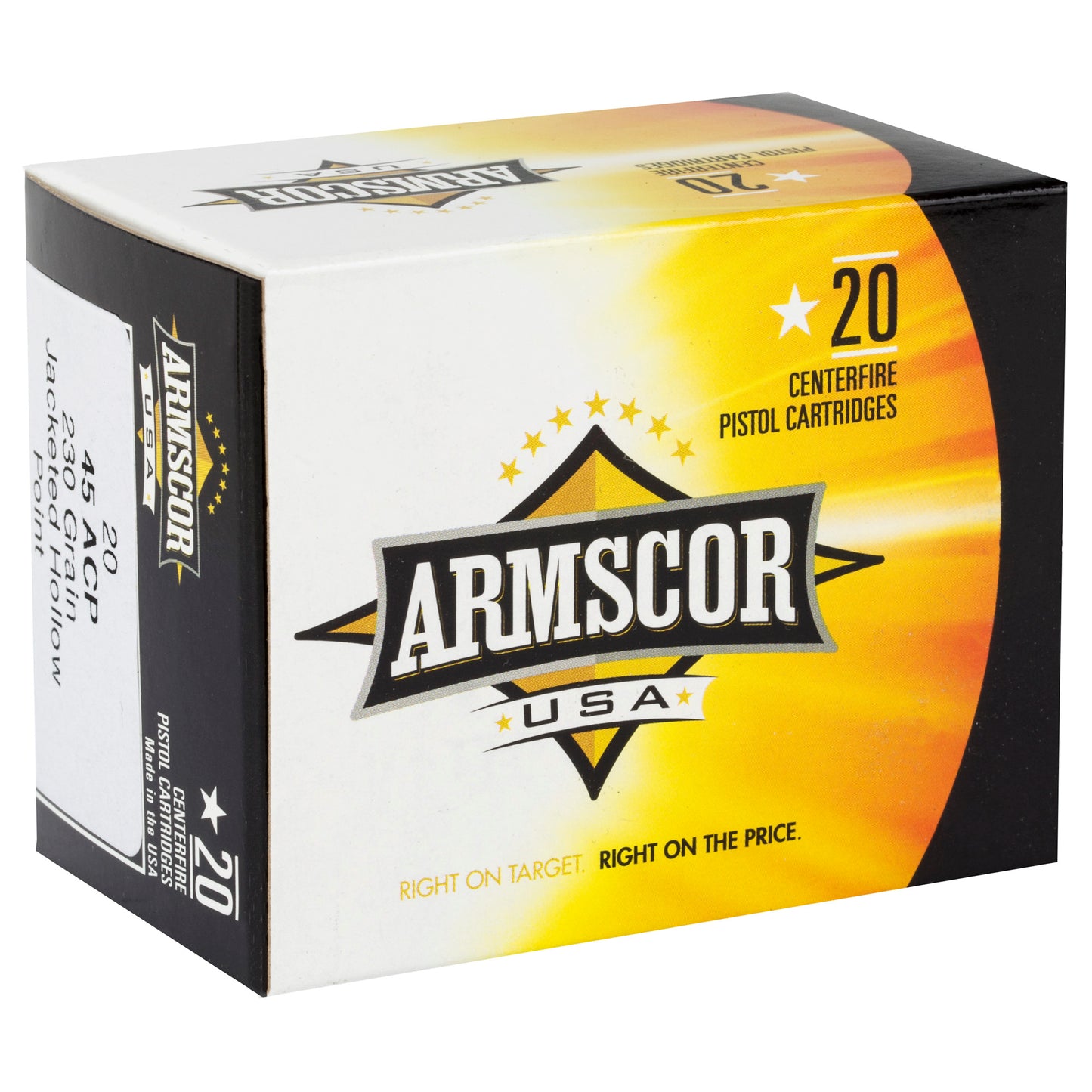 ARMSCOR 45ACP 230GR JHP 20/500