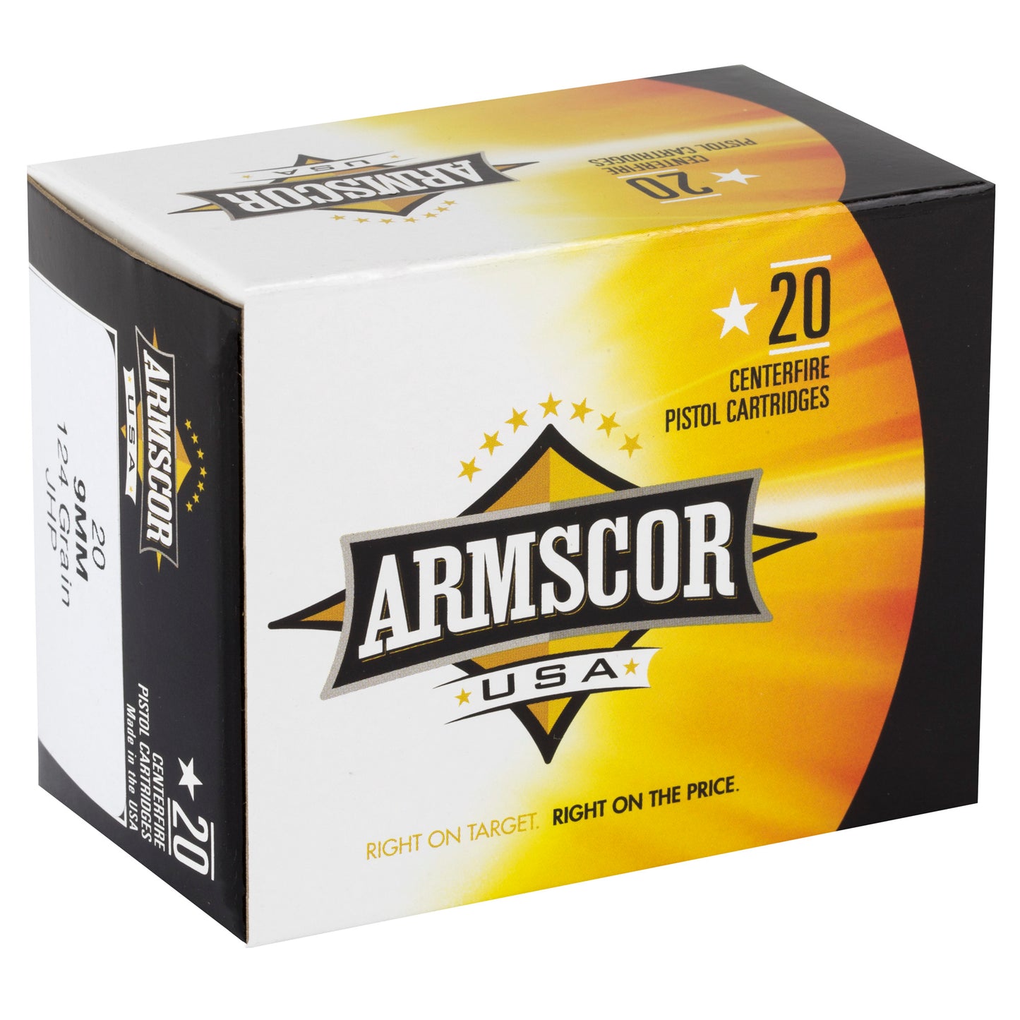 ARMSCOR 9MM 124GR JHP 20/500