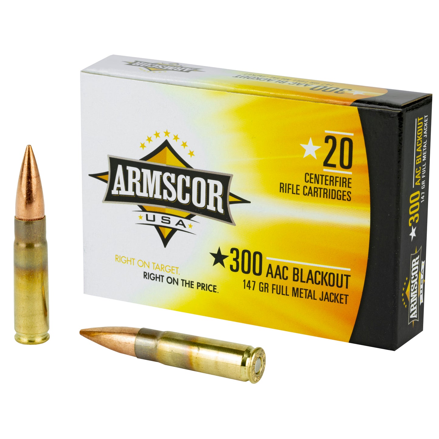 ARMSCOR 300BLK 147GR FMJ 20/200