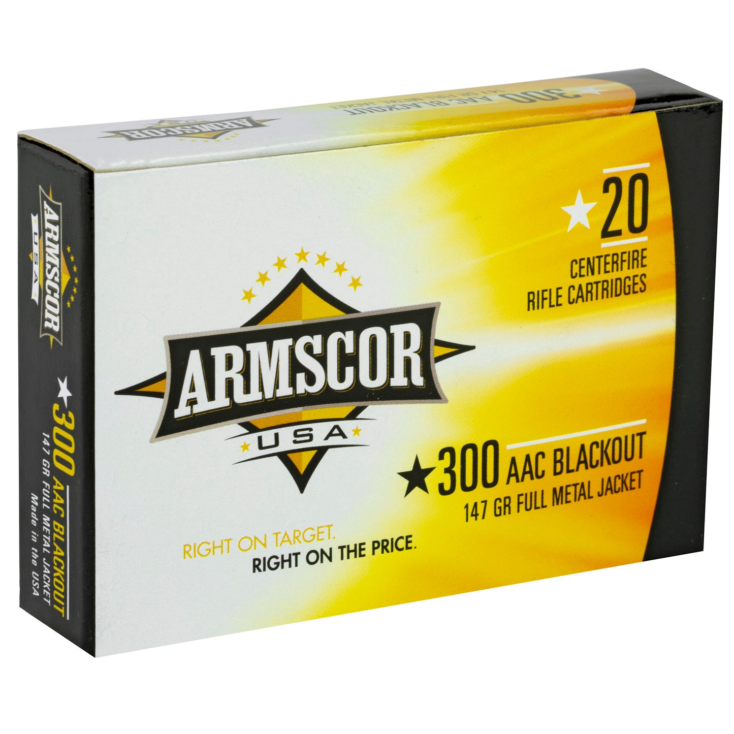 ARMSCOR 300BLK 147GR FMJ 20/200