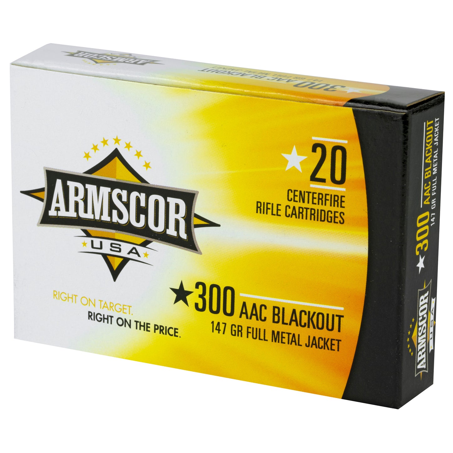 ARMSCOR 300BLK 147GR FMJ 20/200