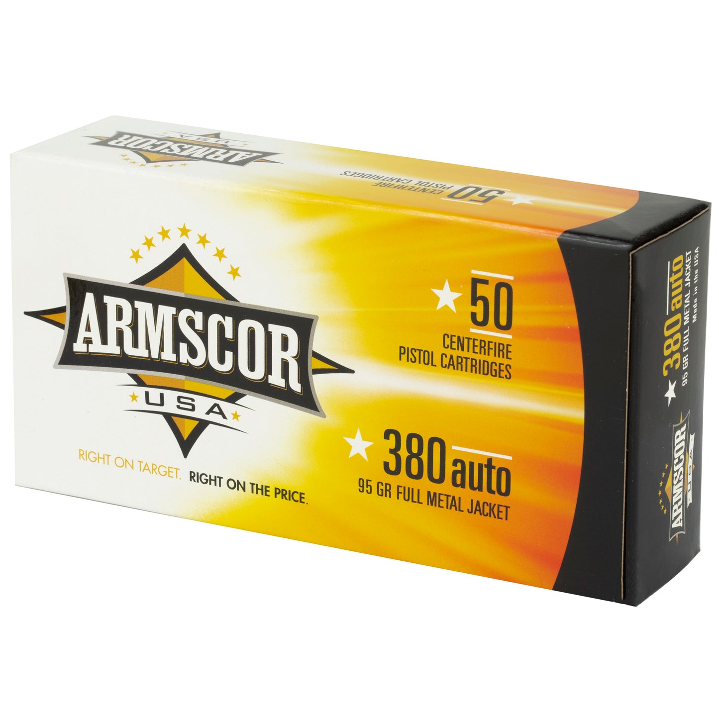 ARMSCOR 380ACP 95GR FMJ 50/1000