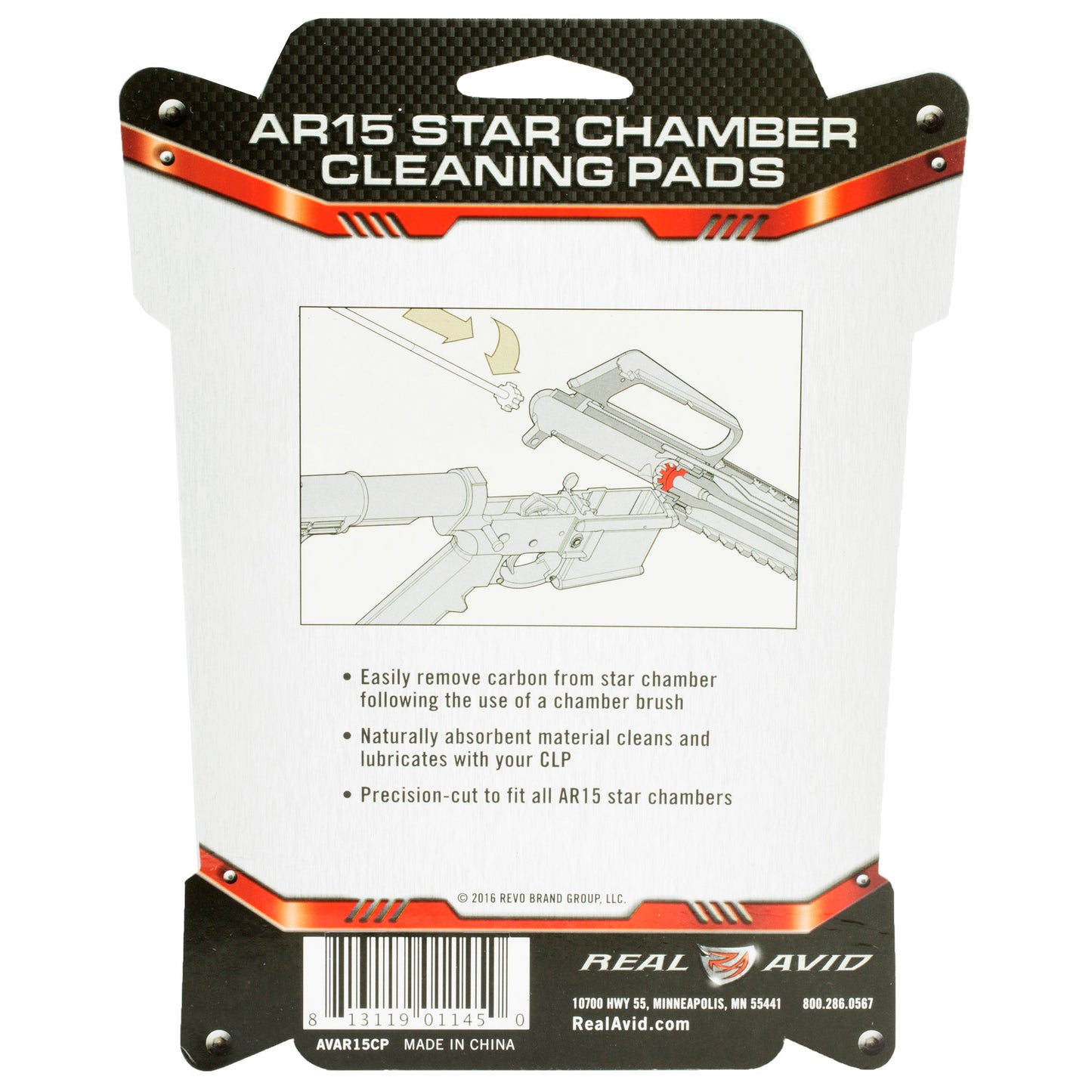 REAL AVID AR15 STAR CHMBR CLNING PAD