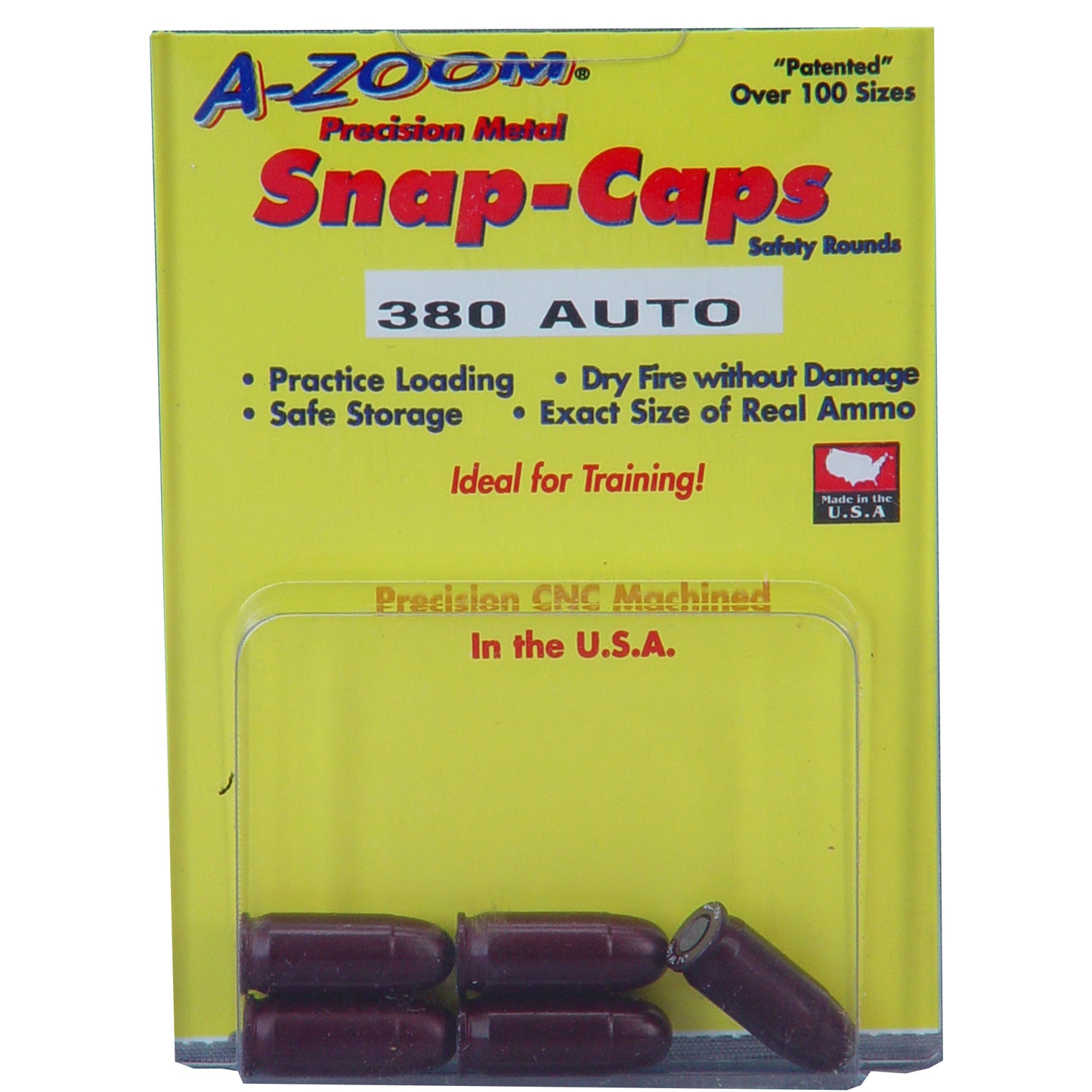 AZOOM SNAP CAPS 380ACP 5/PK