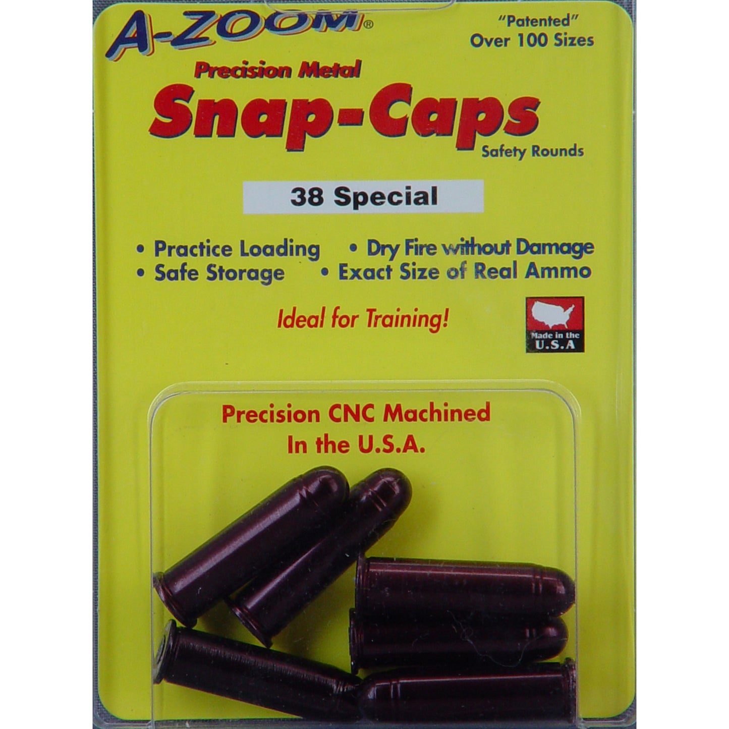 AZOOM SNAP CAPS 38SPL 6/PK