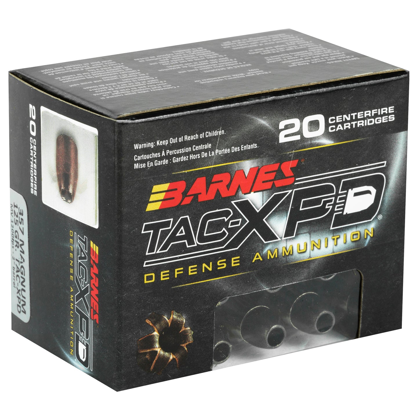 BARNES TAC-XPD 357MAG 125GR 20/200