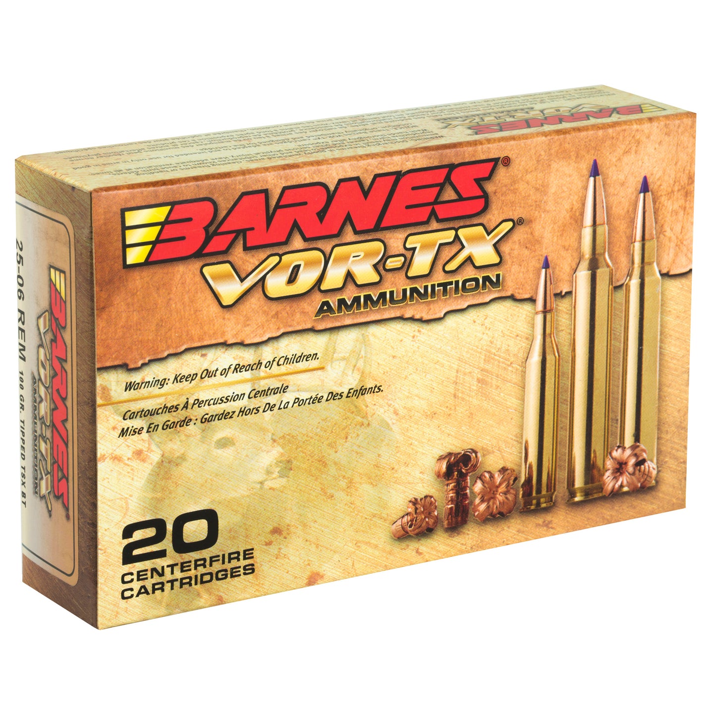 BARNES VOR-TX 25-06REM 100GR TTSX 20