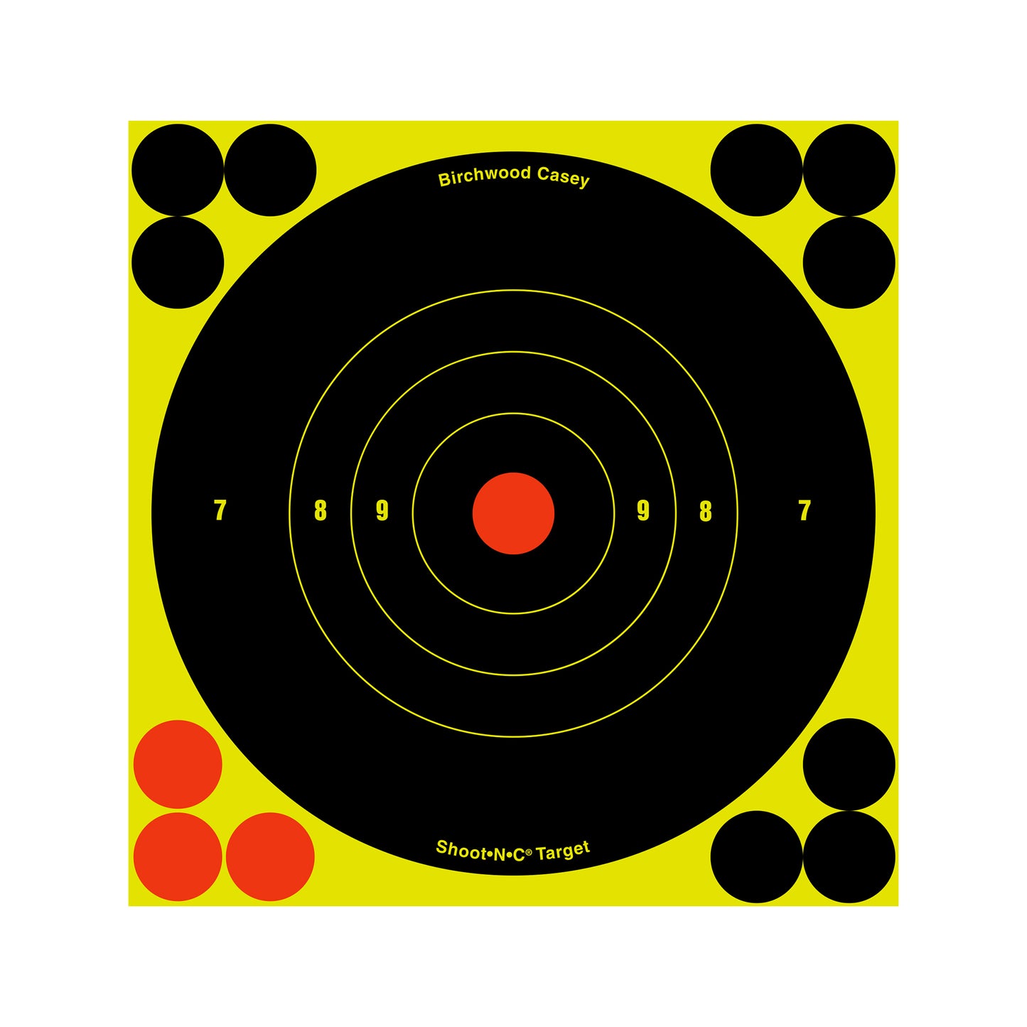 B/C SHT-N-C RND BULLSEYE TGT 12-6