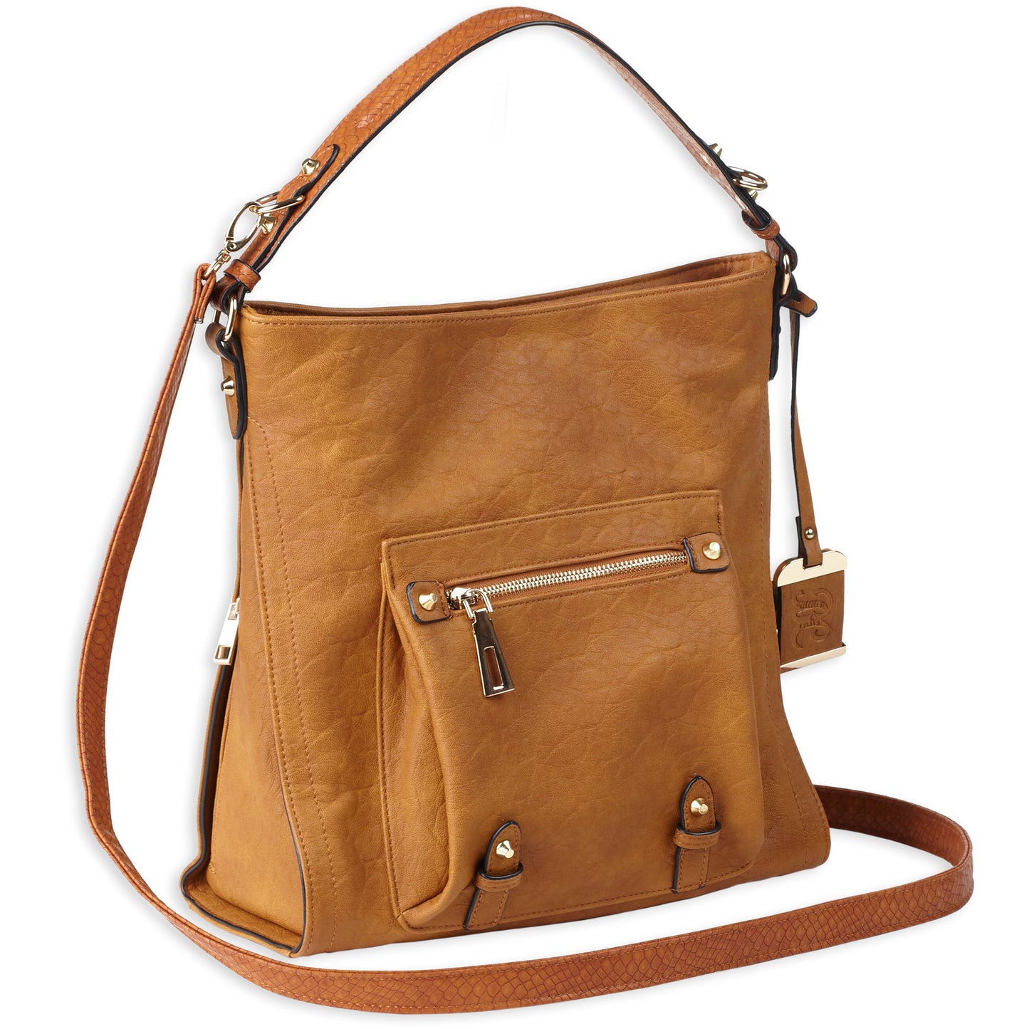 BULLDOG HOBO ANNA PURSE COGNAC