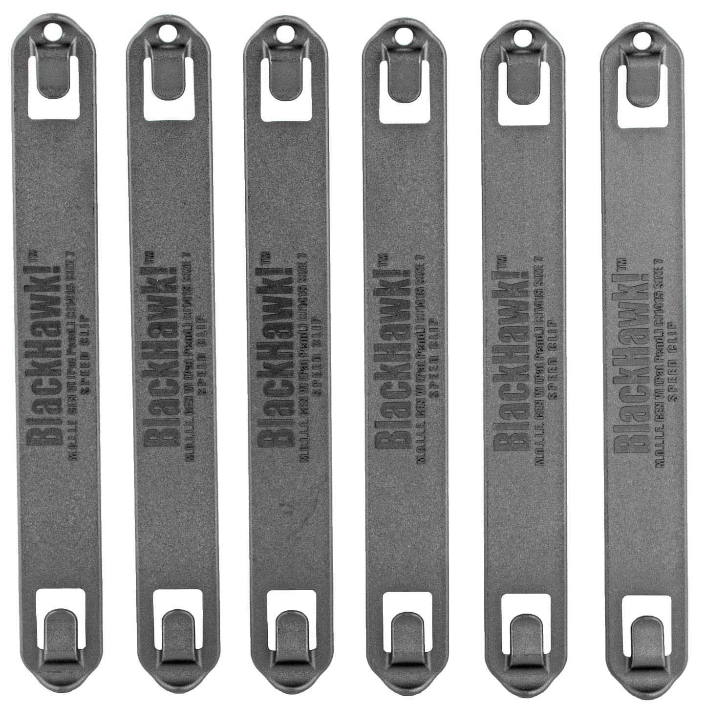 BH SPEEDCLIP 6 PACK/ #7 7 BLK