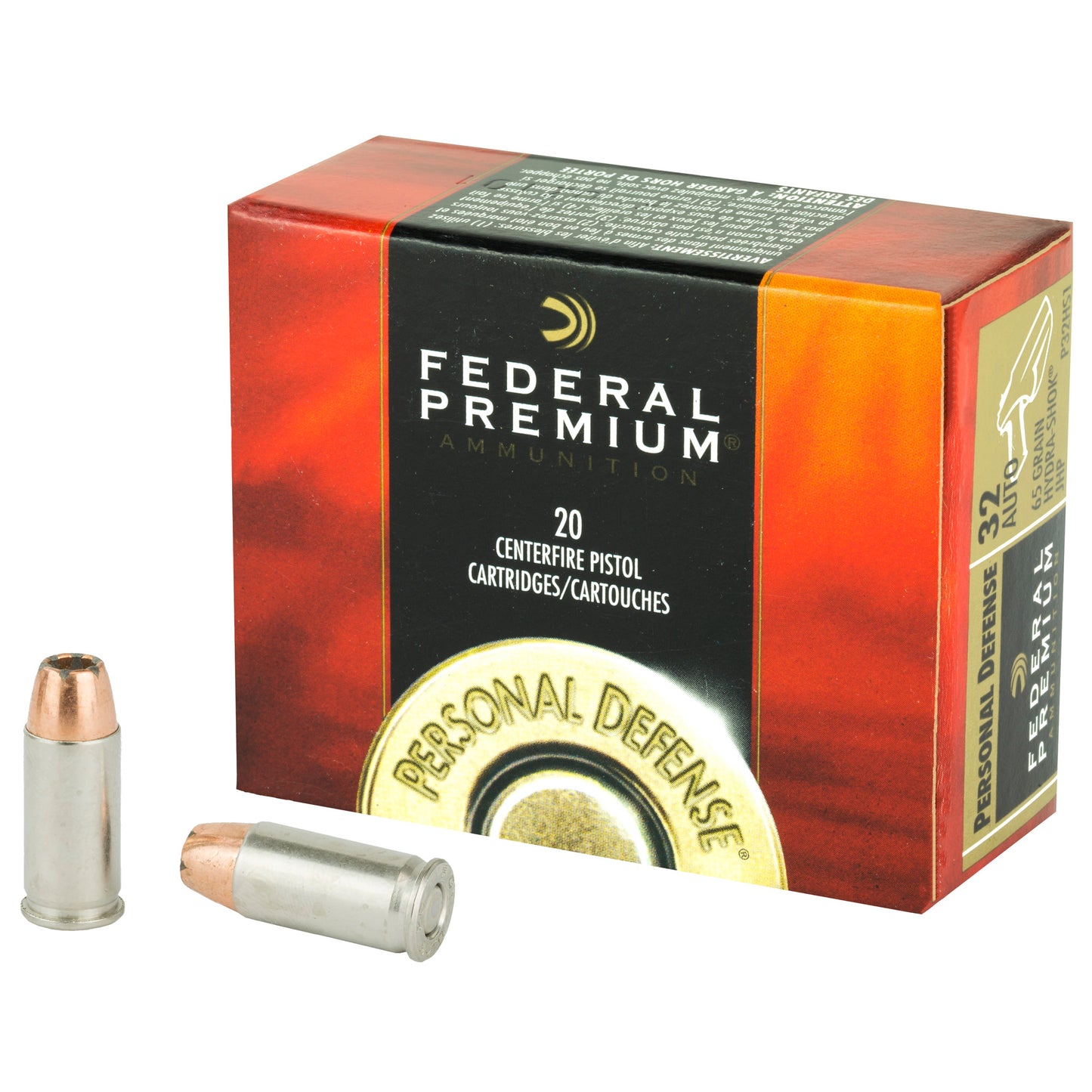 FED HYDRA-SHOK 32ACP 65GR JHP 20/500