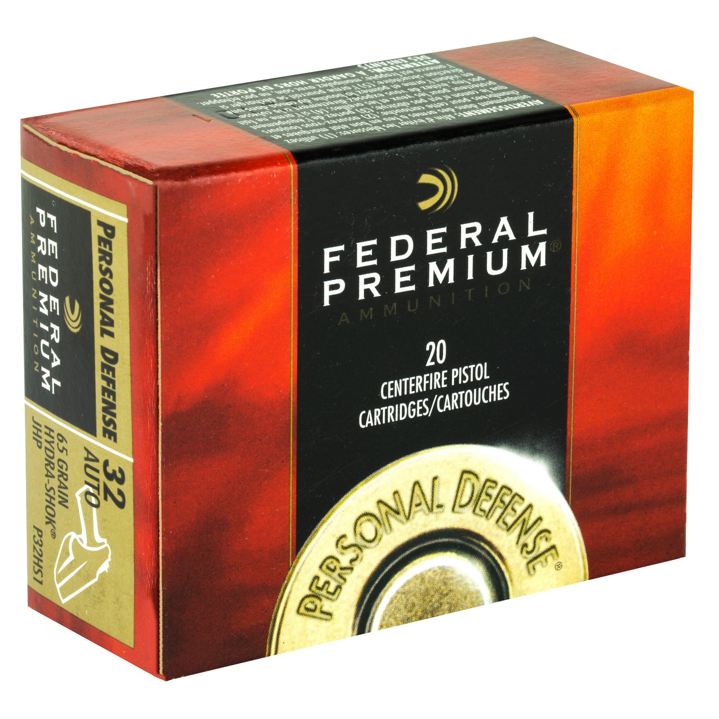 FED HYDRA-SHOK 32ACP 65GR JHP 20/500