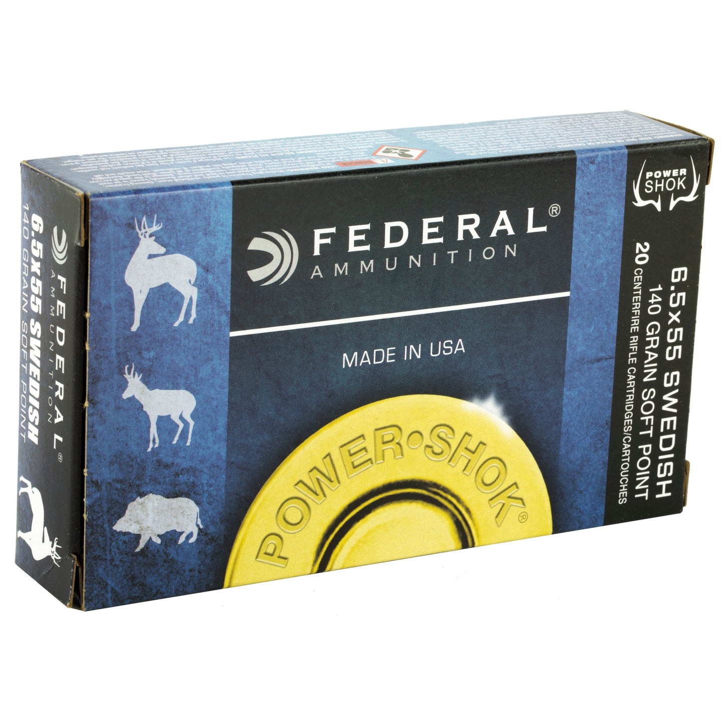 FED PWRSHK 6.5X55 140GR SP 20/200