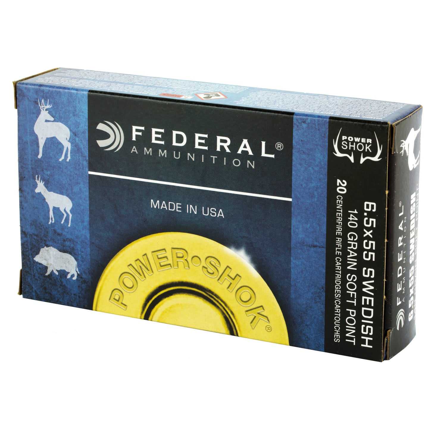 FED PWRSHK 6.5X55 140GR SP 20/200