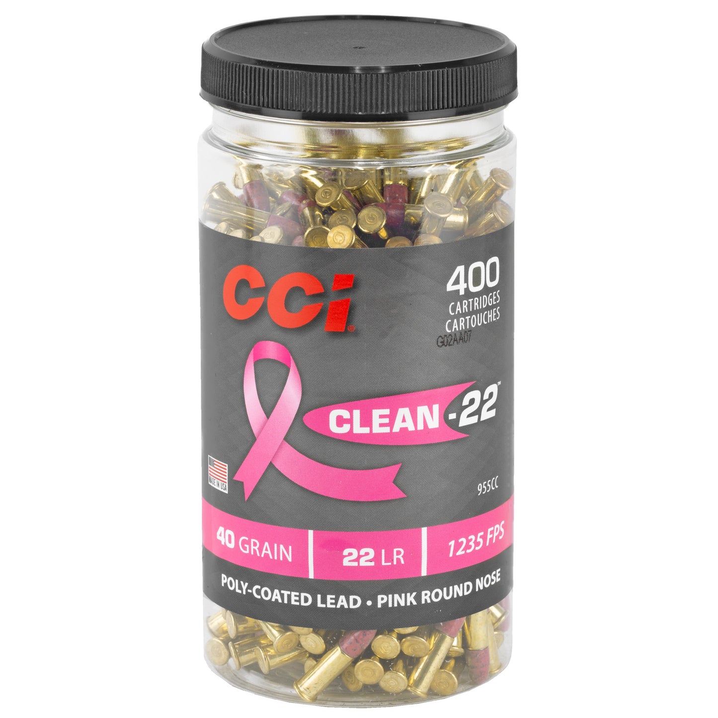 CCI CLN-22 PINK HV 22LR 40GR BTL 400