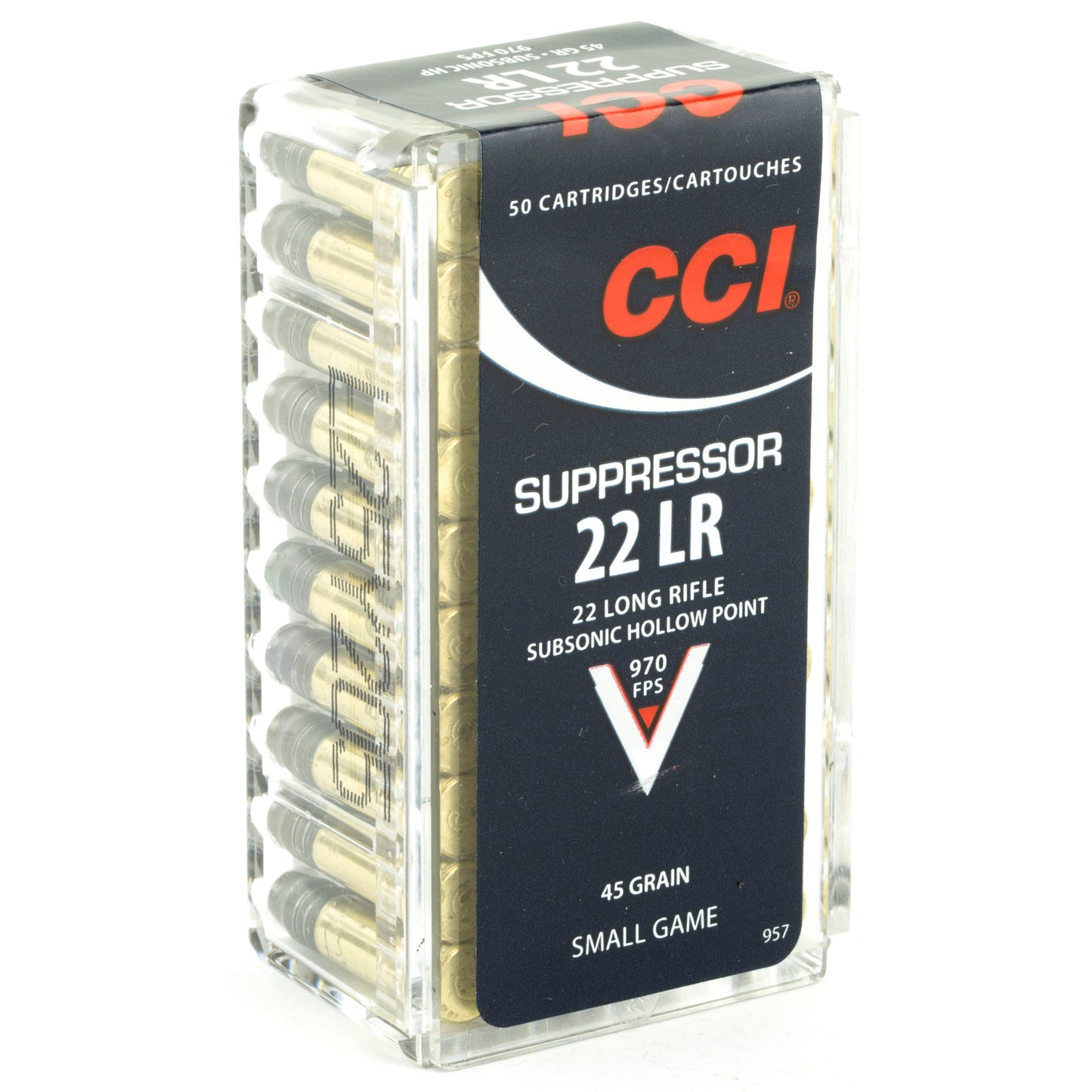 CCI 22LR SUPPRESSOR 45GR HP 50/5000