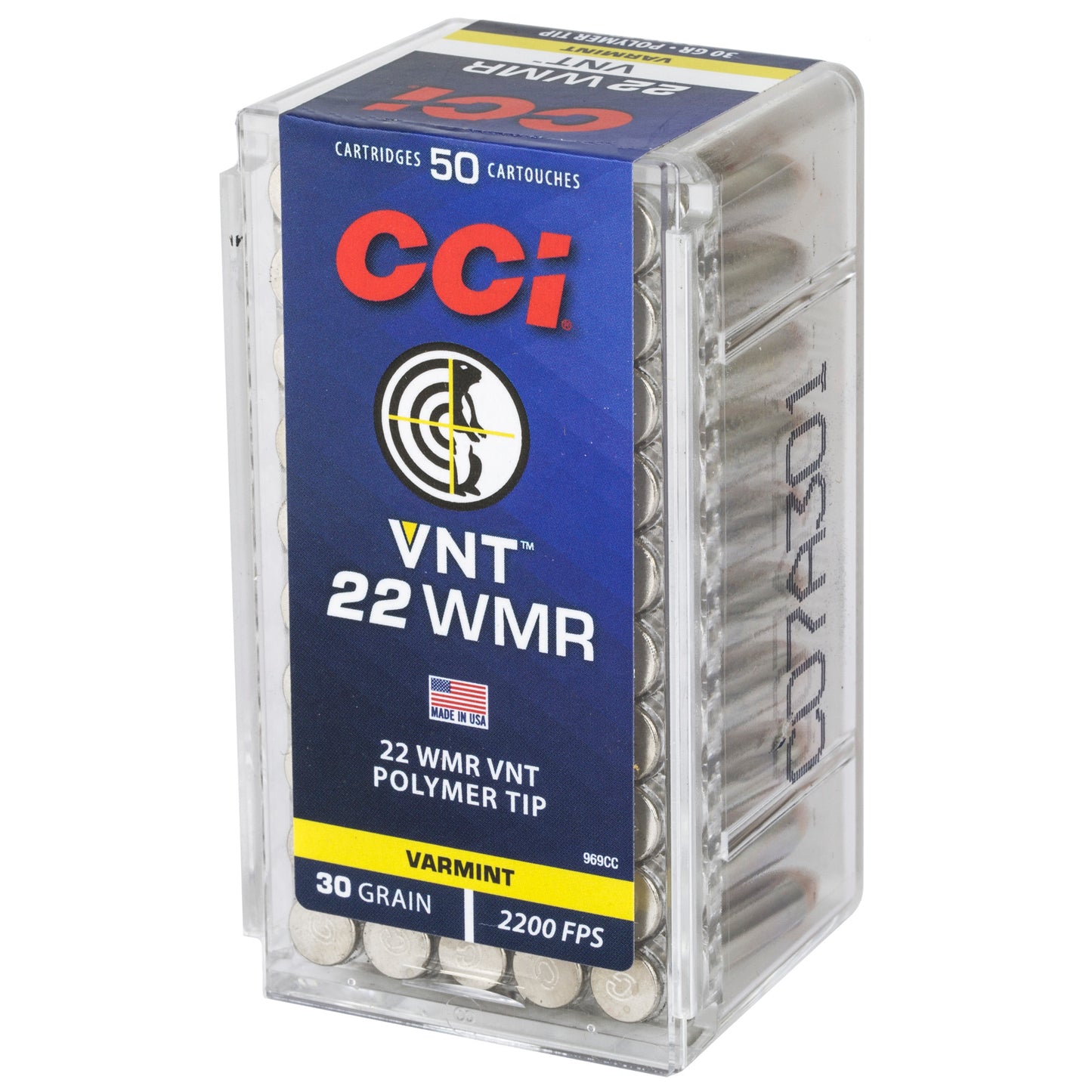 CCI 22WMR 30GR VARMINT TIP 50/2000