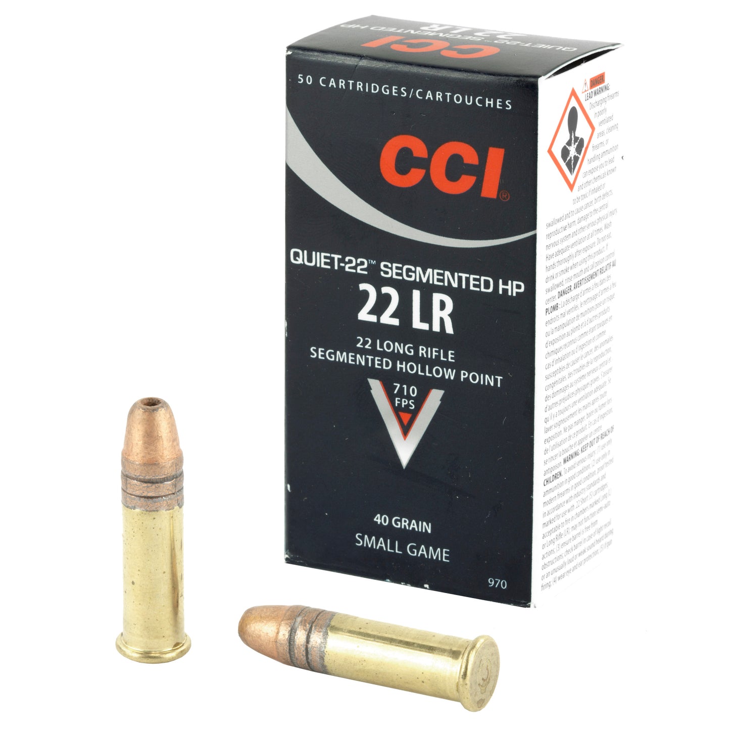 CCI QUIET SEGMENTED 22LR 40GR HP 50