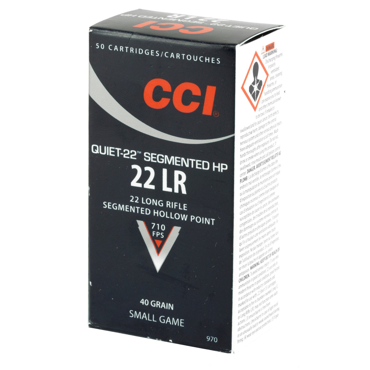 CCI QUIET SEGMENTED 22LR 40GR HP 50