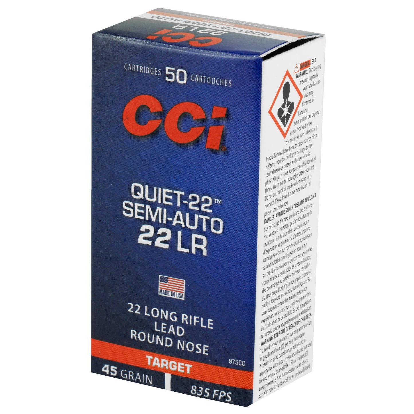 CCI 22LR 45GR LRN SA QUIET 50/5000