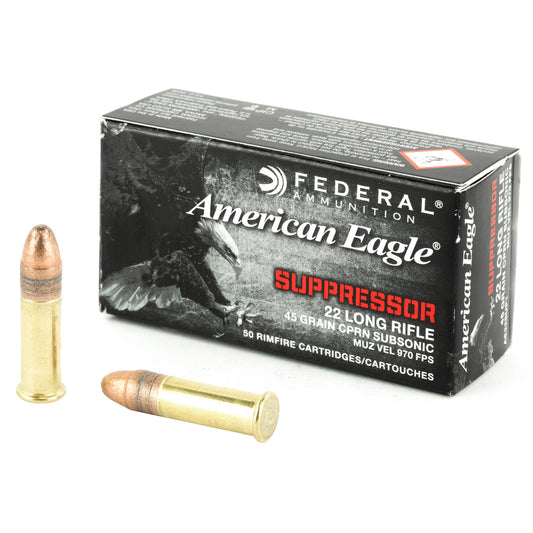 FED AE SUPPRESSOR 22LR 45GR FMJ 50/