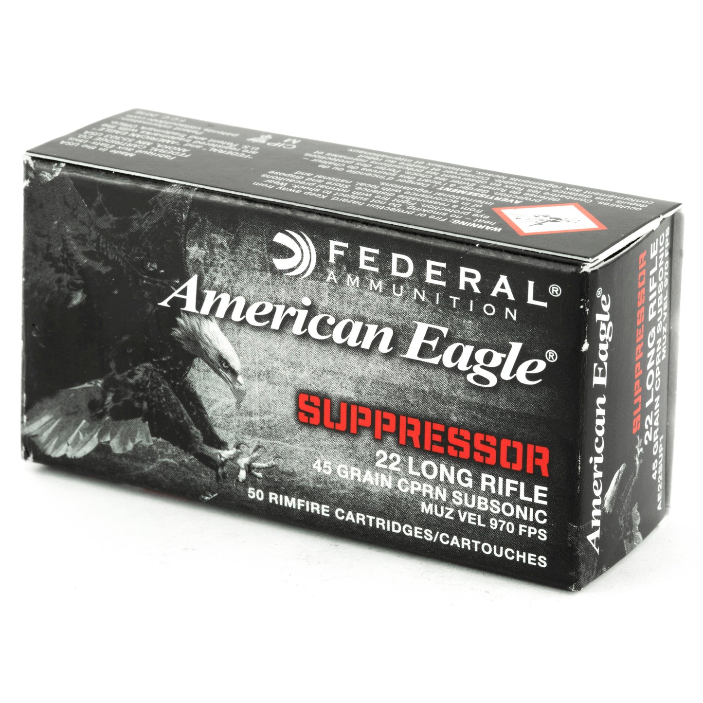 FED AE SUPPRESSOR 22LR 45GR FMJ 50/