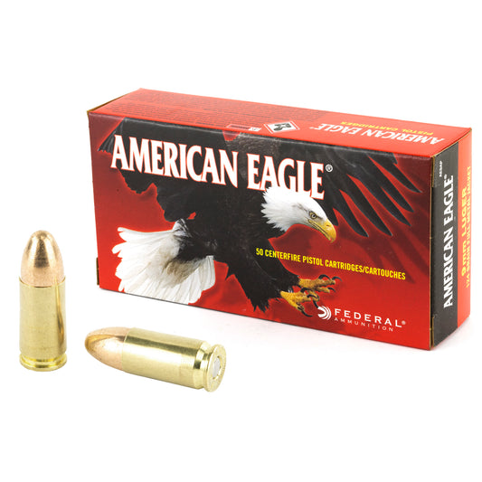 FED AM EAGLE 9MM 124GR FMJ 50/1000