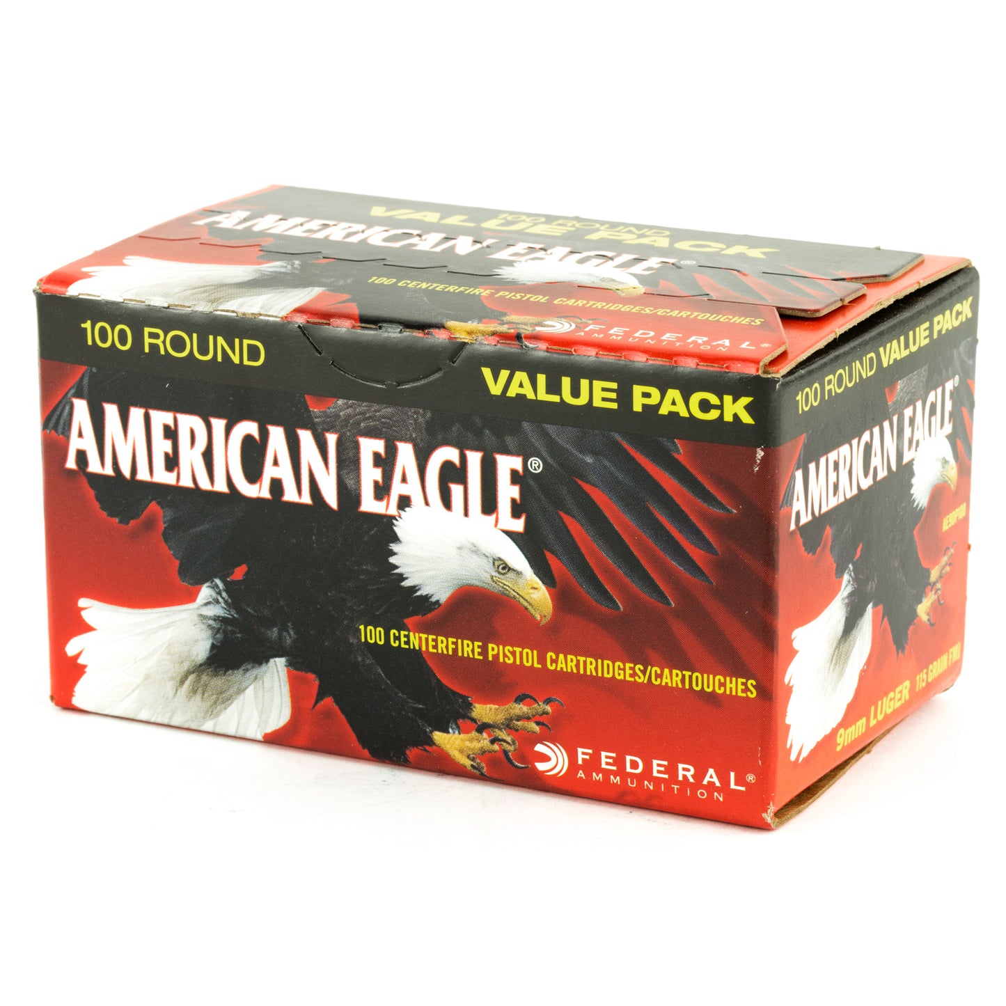 FED AM EAGLE 9MM 115GR FMJ 100/500