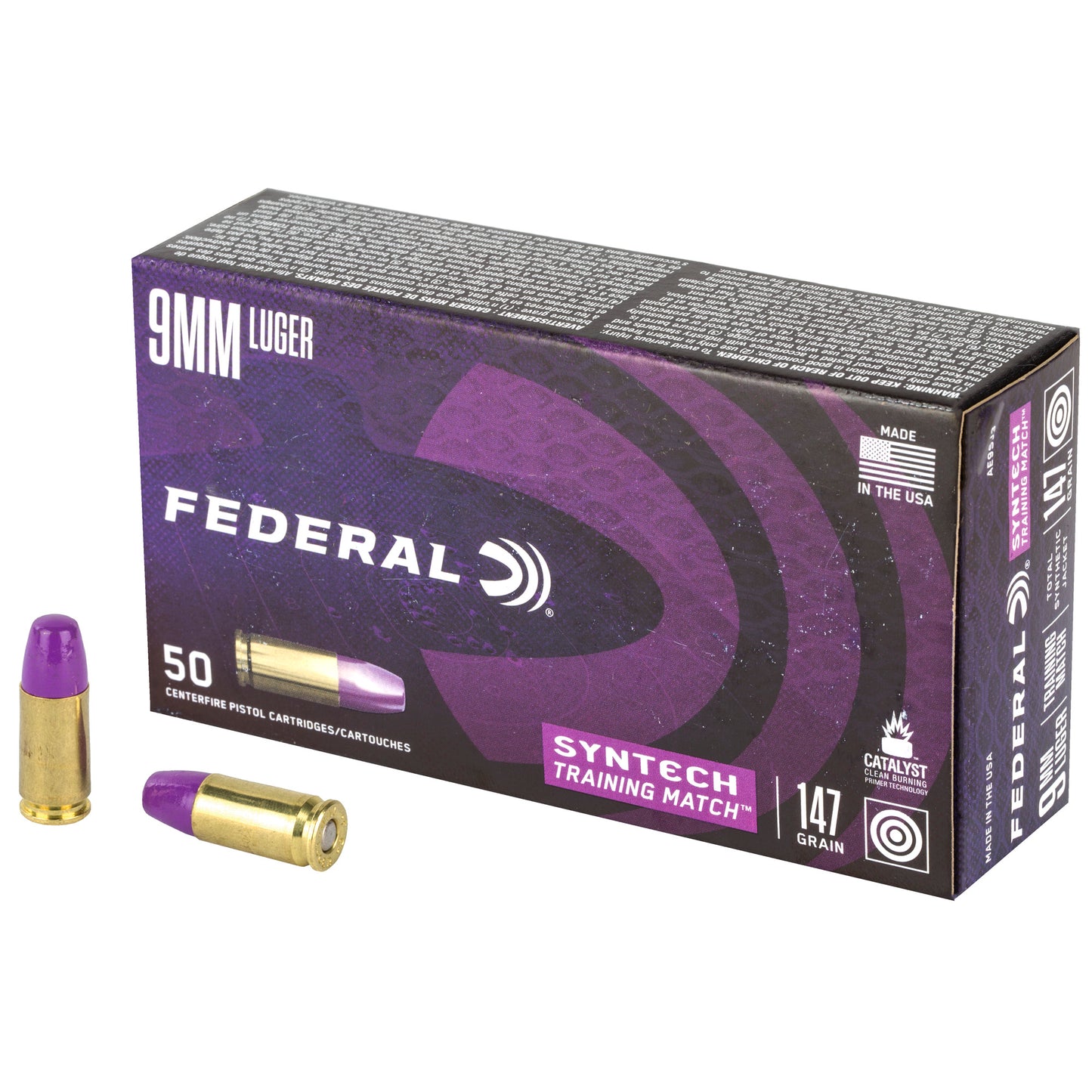 FED AE 9MM 147GR TRN MTCH TSJ 50/500