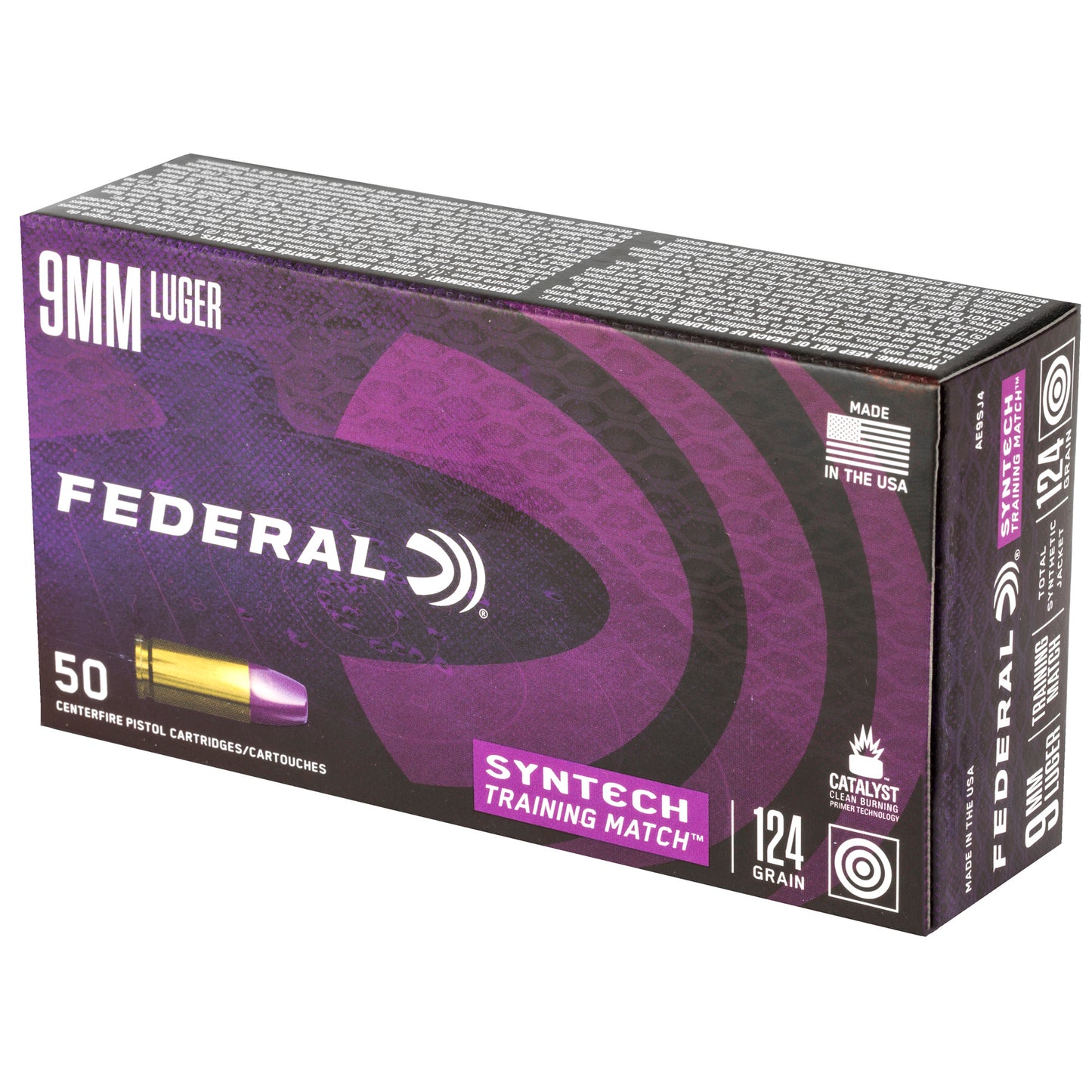 FED AE 9MM 124GR TRN MTCH TSJ 50/500