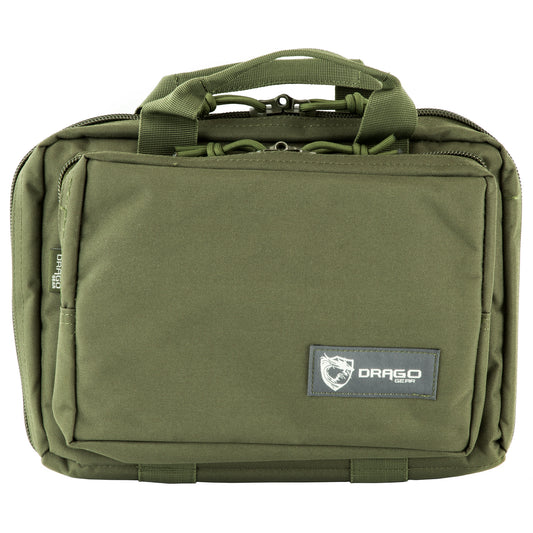 DRAGO GEAR DOUBLE PISTOL CASE GRN