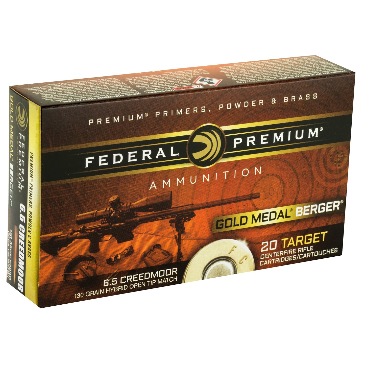 FED GOLD MDL 6.5CREED 130GR BERG 20