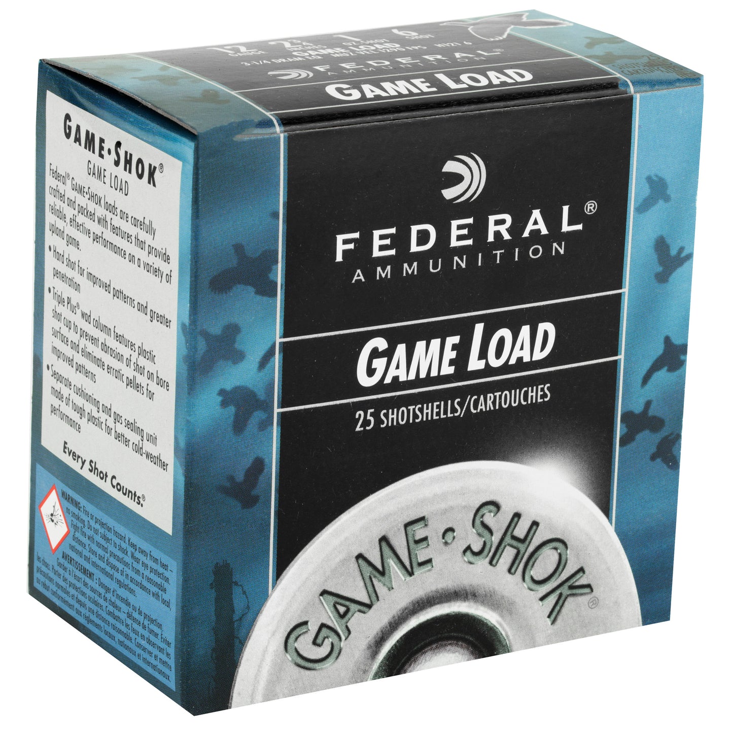 FED GAME LOAD 12GA 2 3/4 #6 25/250