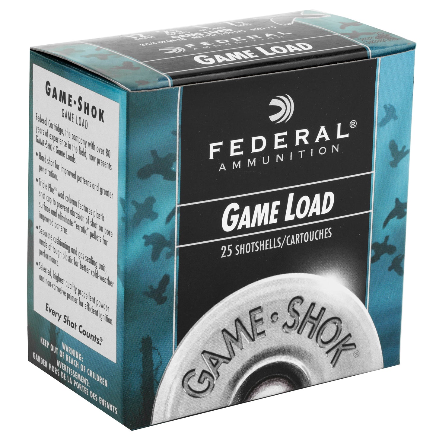 FED GAME LOAD 12GA 2 3/4 #7.5 25/250