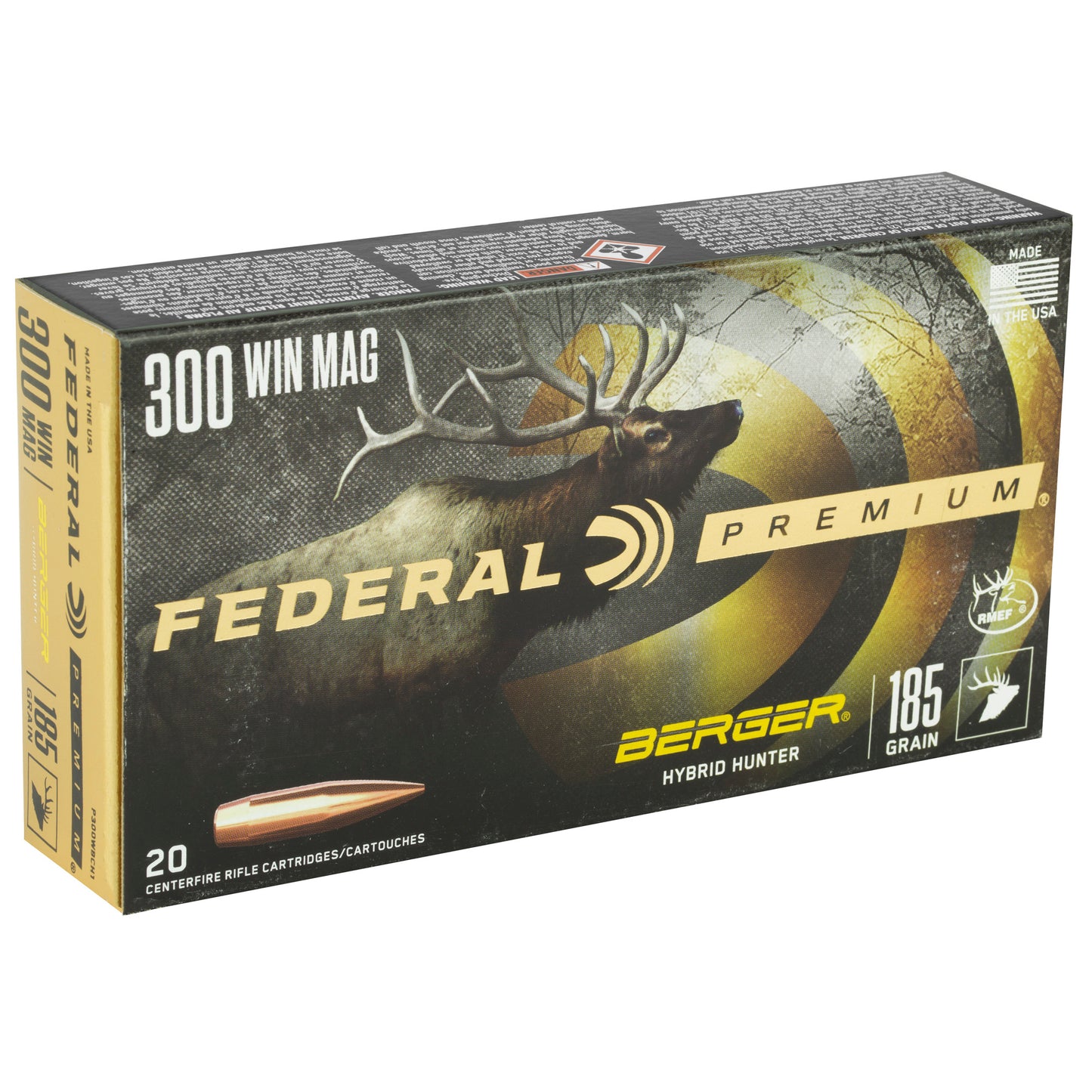 FED PRM 300WIN 185GR HYB HTR 20/200