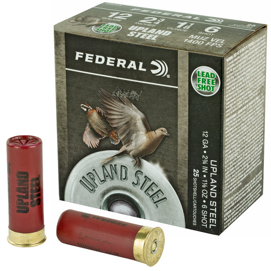 FED FLD/RANGE STEEL 12GA 2 3/4 #6 25