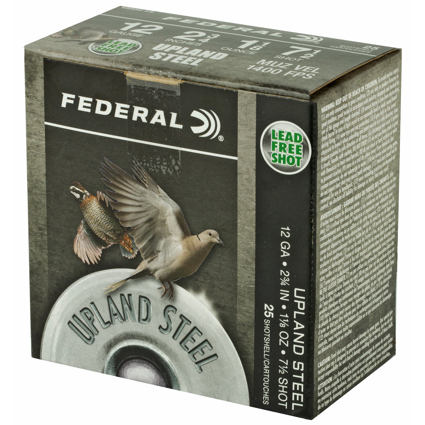 FED UPLND STL 12GA 2.75 #7.5 25/250