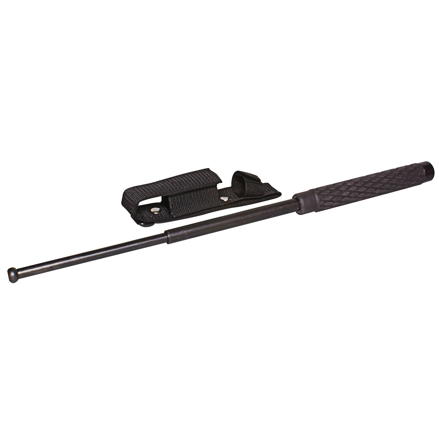 PS EXP BATON 21 RUBBER HANDLE BLK