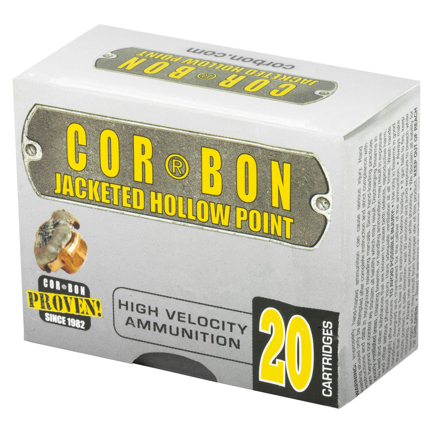 CORBON 9MM+P 115GR JHP 20/500