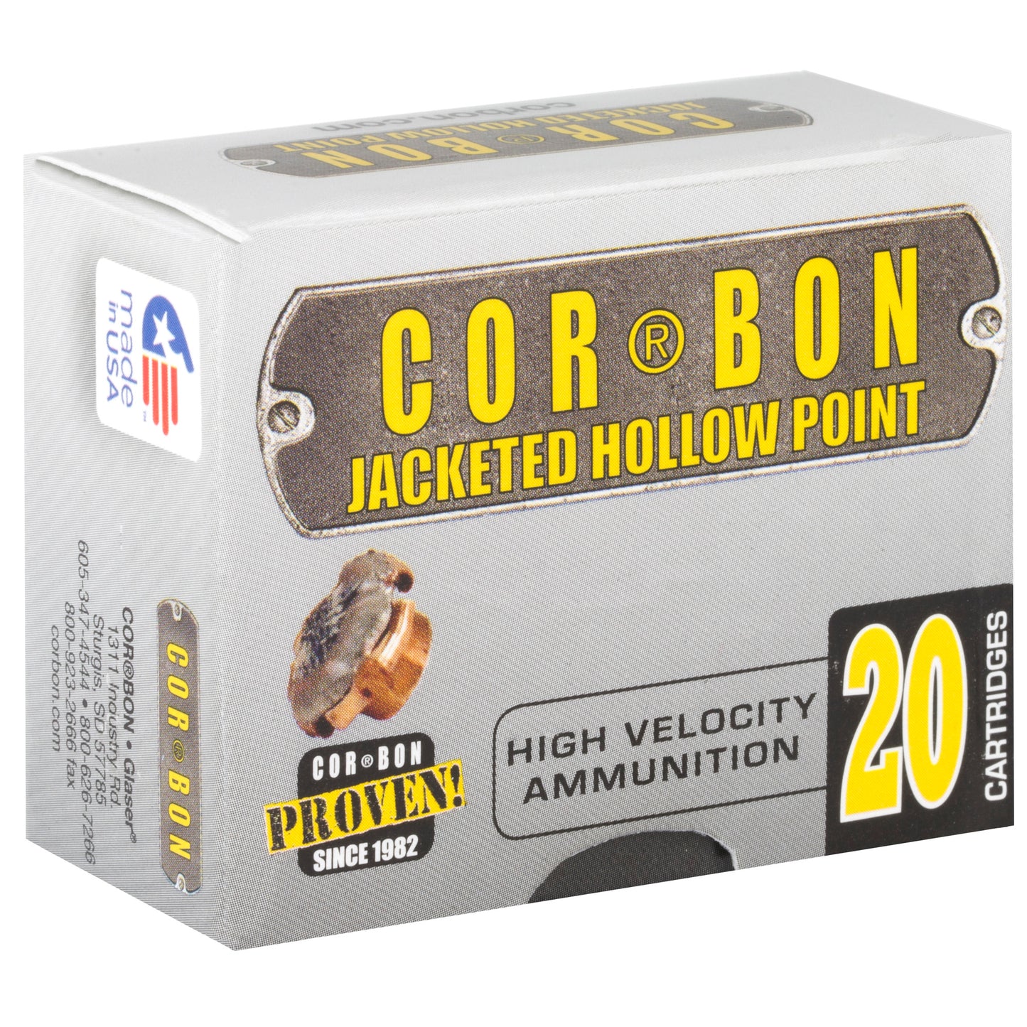 CORBON 9MM+P 125GR JHP 20/500