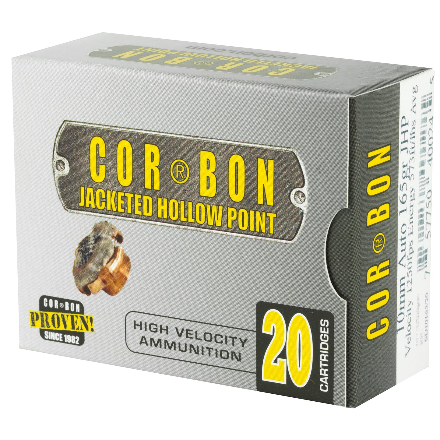 CORBON 10MM 165GR JHP 20/500