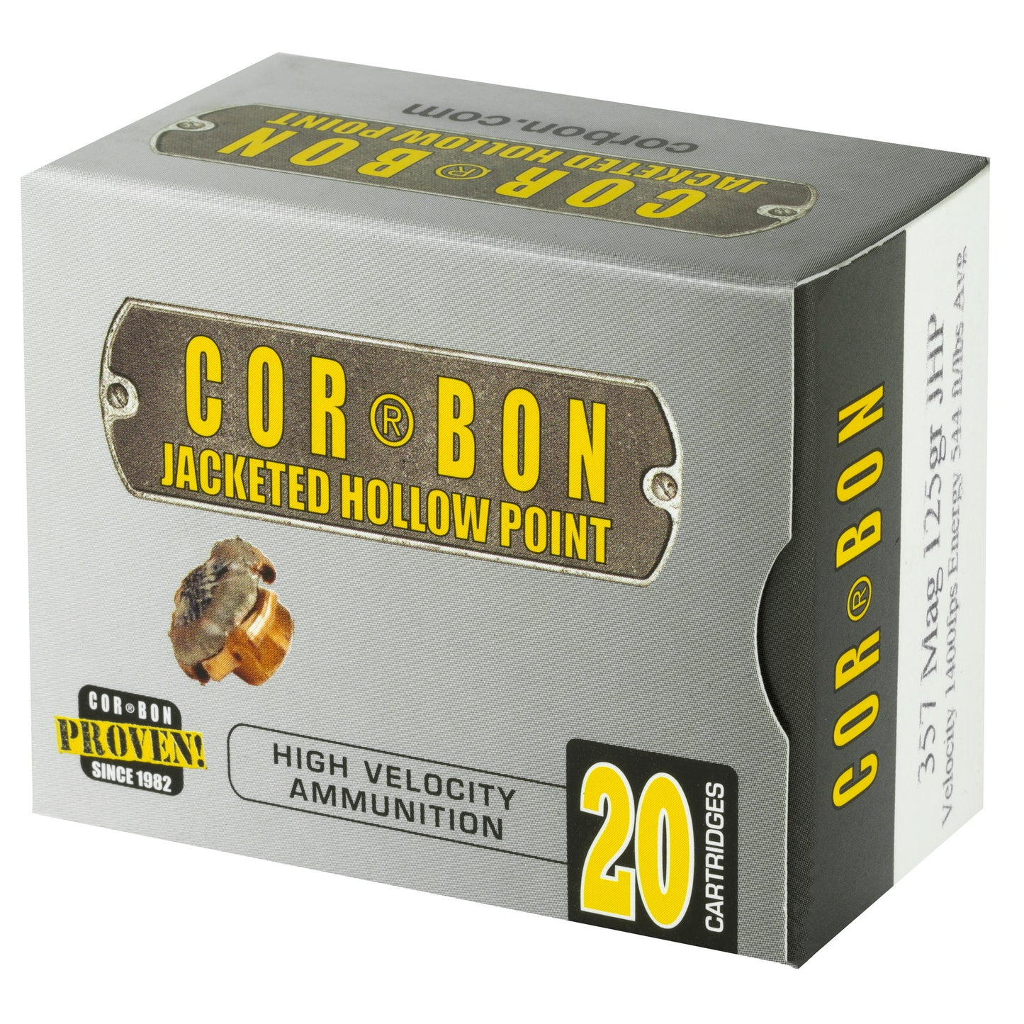 CORBON 357MAG 125GR JHP 20/500