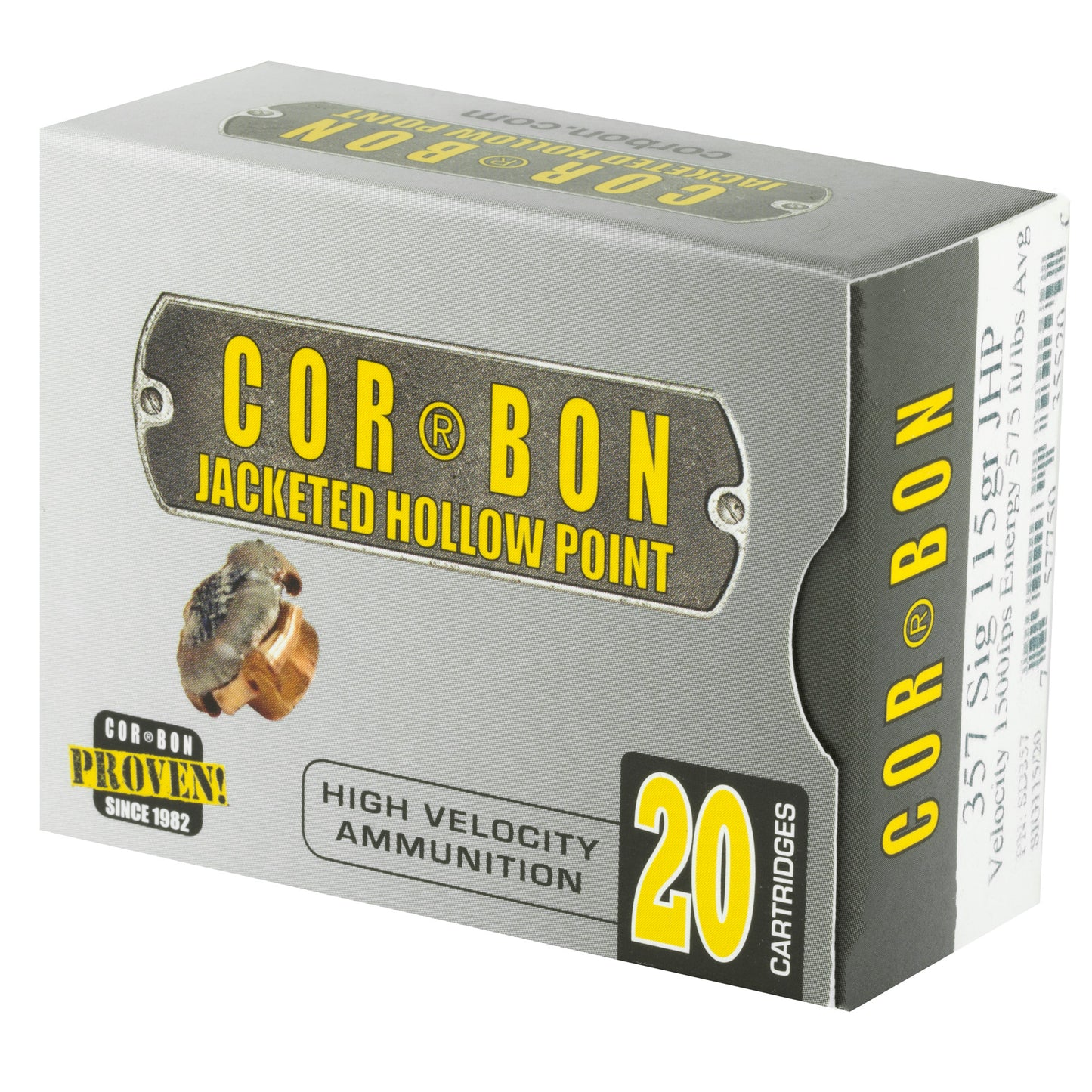 CORBON 357SIG 115GR JHP 20/500