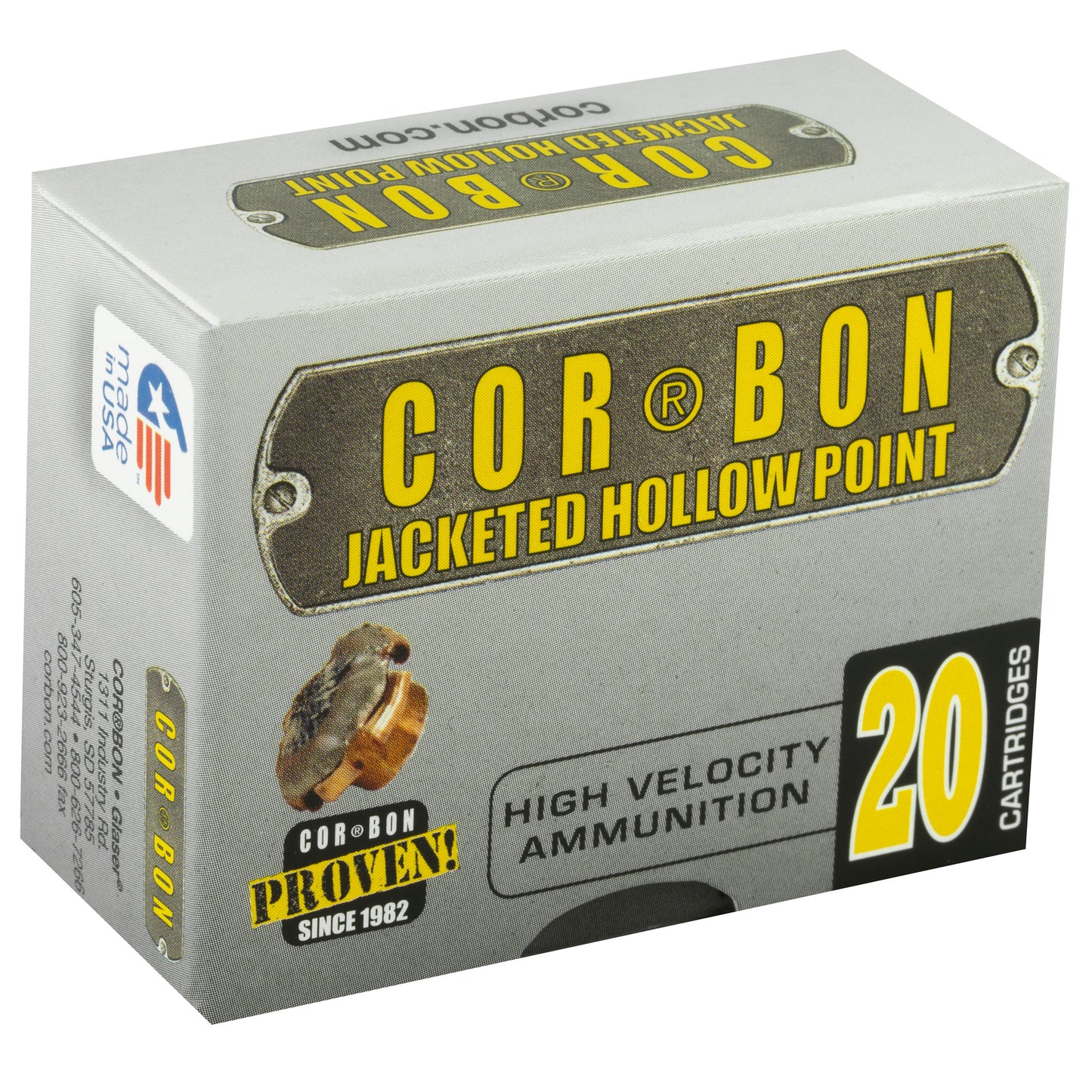 CORBON 380 ACP 90GR JHP 20/500