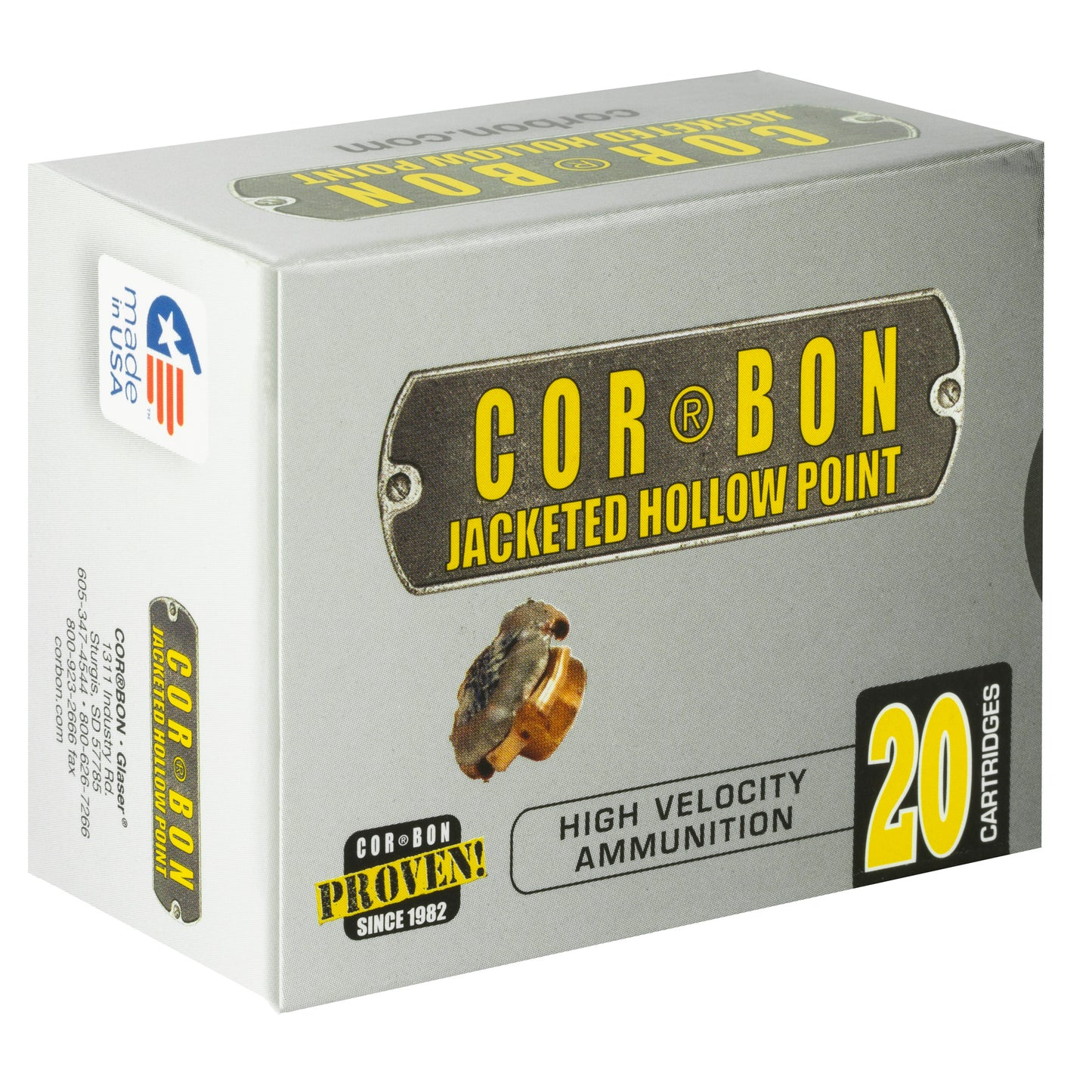 CORBON 38SPL+P 125GR JHP 20/500