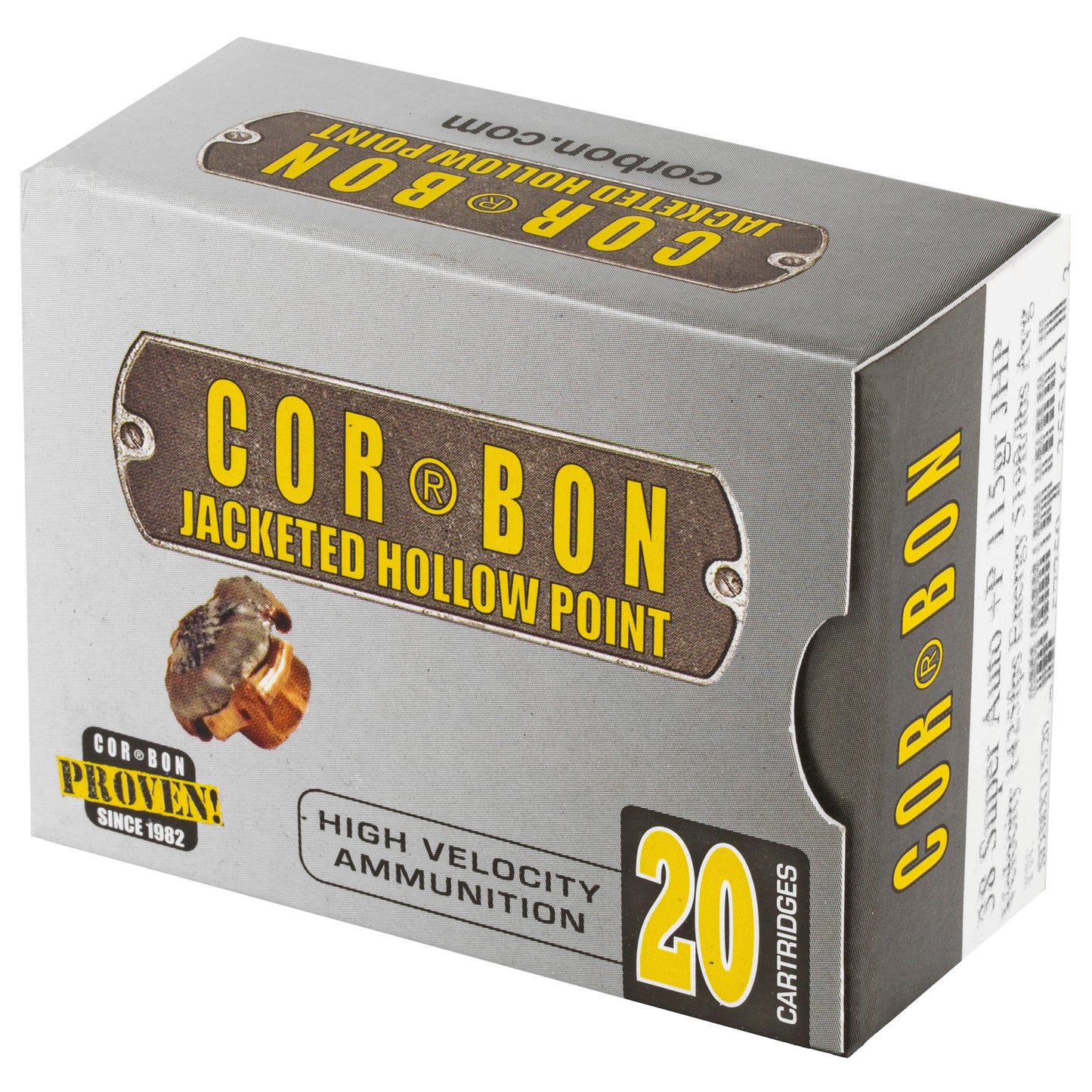 CORBON 38SUPER+P 115GR JHP 20/500